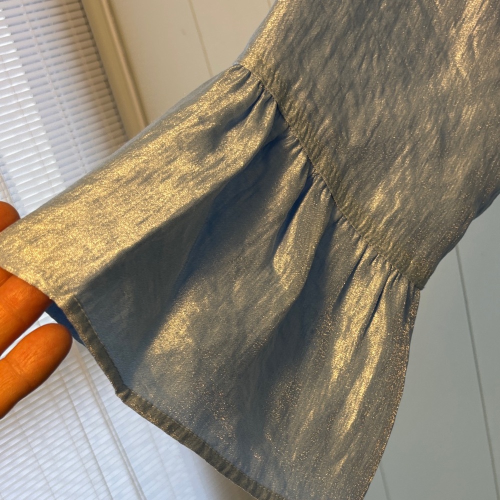 Ruby Rd. Light Blue Shimmer Button-Front Jacket - image 4